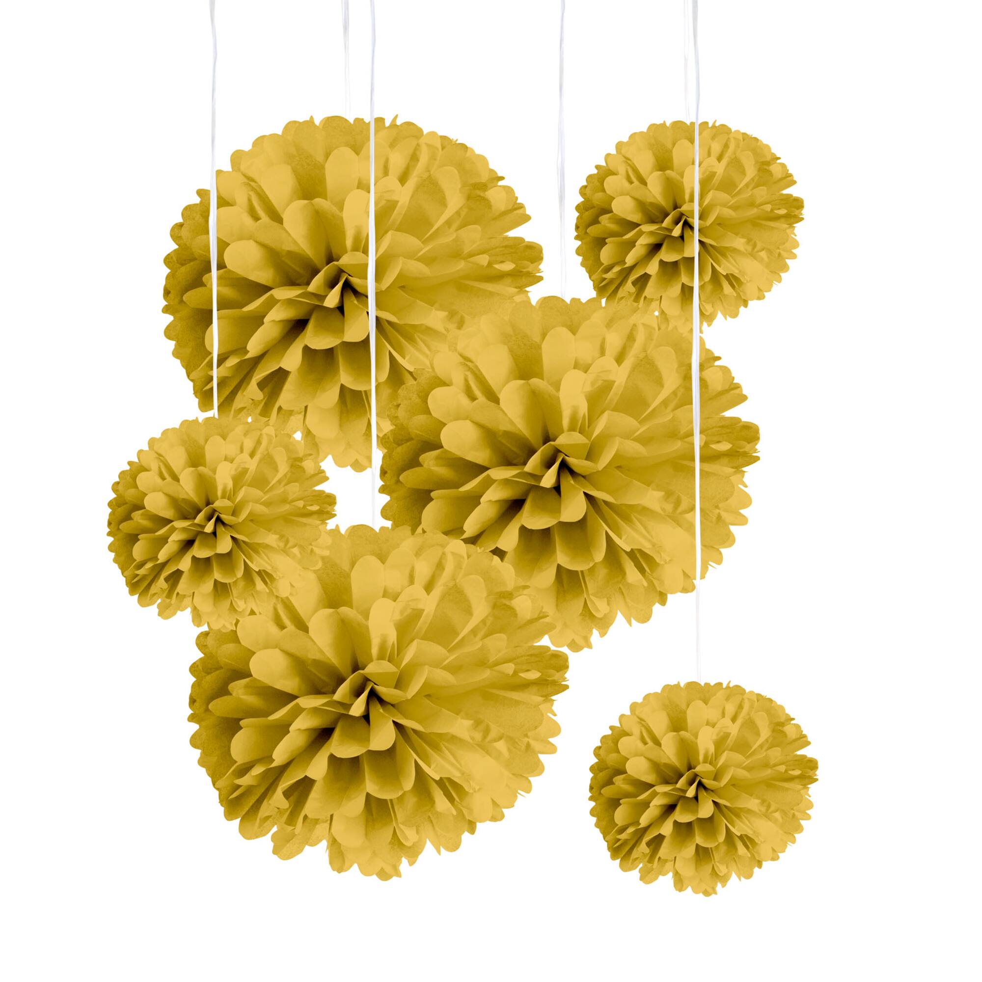 Gold Paper Pom Poms By Celebrate It™